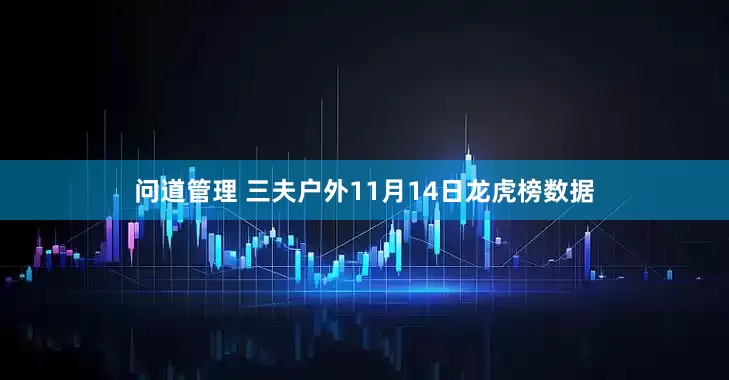 问道管理 三夫户外11月14日龙虎榜数据